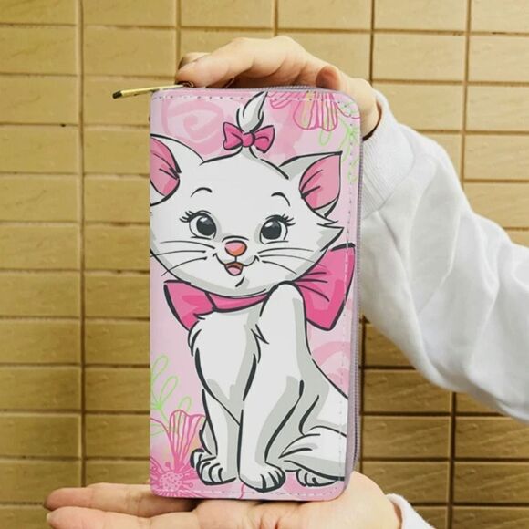 New! Marie from the Aristocrats Continental Wallet So Cute! Sitting - Picture 1 of 2